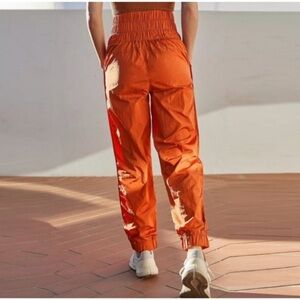NWOT Free People The Way Home Joggers Orange Brick Rust Copper Brown Track Pants